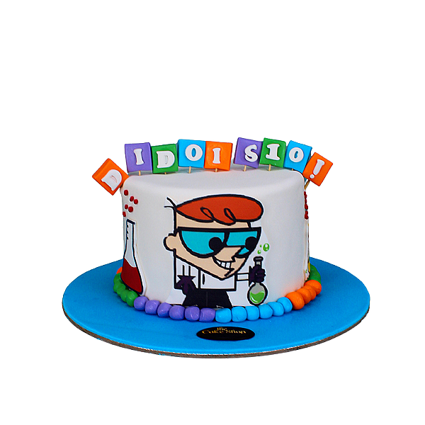 A Dexter-themed cake.